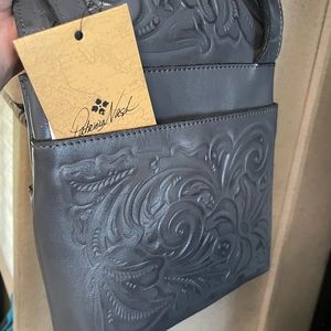 Patricia Nash grey crossbody purse NWT